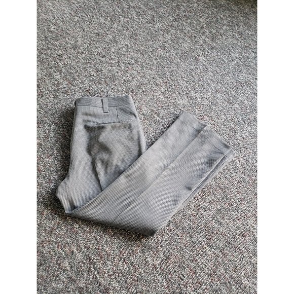 70s Houndstooth‎ Polyester Trousers - Picture 1 of 5